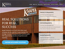 Tablet Screenshot of karpel.com